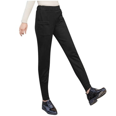 Wyobmus Women's High Waisted Pants Casual Ankle Length Work Office Trouser Versatile Loose Casual Tapered Pants With Pockets Beige