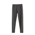 thumbnail image 1 of Wyobmus Women's Legging Pants Solid Color Warm Pants Seamless Double-Sided Velvet Pants High Waisted Leggings Long Pants A-Gray, 1 of 7