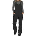 thumbnail image 1 of Wyobmus Women's Snow Bibs Ski Waterproof Windproof Insulated Overalls Ripstop Snowboard Pants Winter Black, 1 of 6