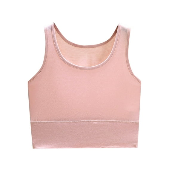 Wyobmus Women's Summer Tank Tops Soft Modal Tops Sleeveless Scoop Neck Fitted Crop Camisole Tanks Solid Color Cotton Basic Shirts M-5X A-Pink