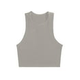 thumbnail image 1 of Wyobmus Women's Workout Fitted Tank Top Sleeveless form Fitting Crew Neck Basic Tops Fitness Running Yoga Shirt Gray, 1 of 3