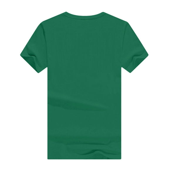 Wyobmus Womens Summer Tops Loose Fit Short Sleeve Crew Neck Casual Pullover Tops Fashion Trendy Clothes Outfits 2025 L-4X C-Green