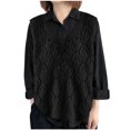 thumbnail image 1 of Wyobmus Womens Sweater Vest Spring Fall Crochet Hollow Out Knitted Pullover Tops Sleeveless Sweaters Tank Tops Beach Cover Ups A-Black, 1 of 6