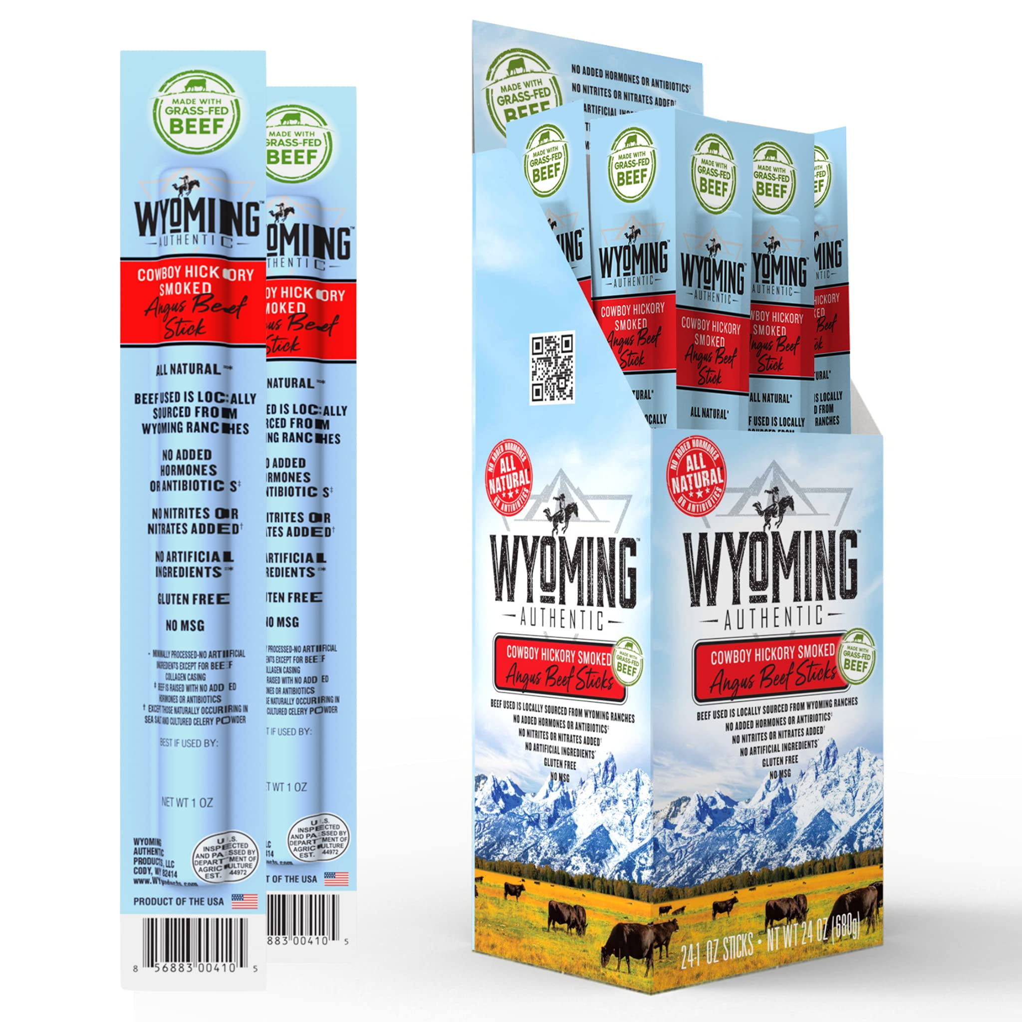 Wyoming 100% Grass Fed IRF13 Beef Cowboy snacks with 6g of protein Wyoming 100% Grass Fed IRF13 Beef Cowboy snacks with 6g of protein