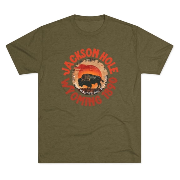 Wyoming 1890 - Unisex Tri-Blend Crew Tee