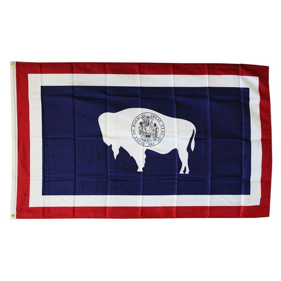 Wyoming - 3'X5' Polyester Flag