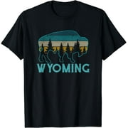 Wyoming Bison American Buffalo Vintage Souvenir Gift T-Shirt