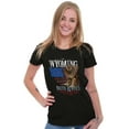 thumbnail image 1 of Wyoming Born and Bred Western Cowboy Womens Slim Fit Graphic Tee Brisco Brands S, 1 of 3
