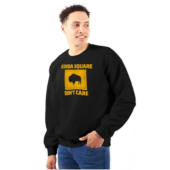 Wyoming Buffalo Cowboy Attitude Sweatshirt for Men or Women Brisco Brands S