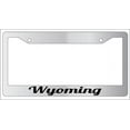 thumbnail image 1 of Wyoming Chrome Plastic License Plate Frame, 1 of 1