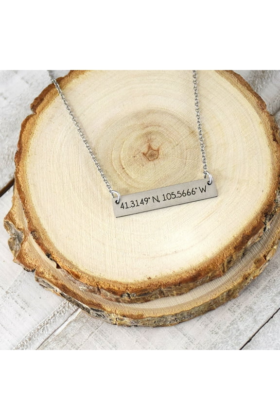 Fan Frenzy Gifts Wyoming Cowboys Licensed Bar Women's Necklace with Pendent