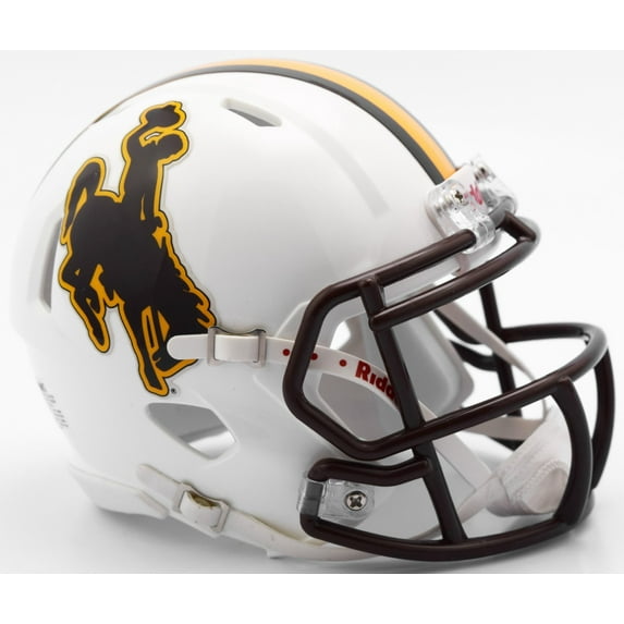 Wyoming Cowboys Riddell NCAA Speed Mini Helmet