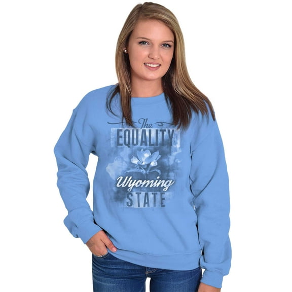 Wyoming Cute State Flower Souvenir Women Crewneck Sweatshirt Brisco Brands X