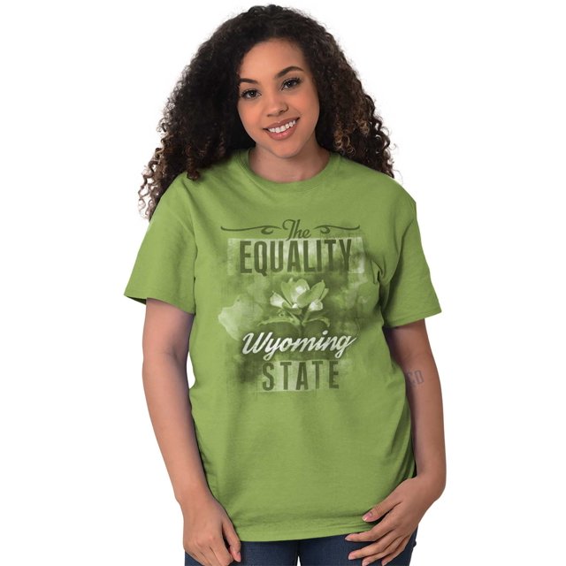 Wyoming Cute State Flower Souvenir Women Plus Size Graphic Tee Tees Brisco Brands 5X