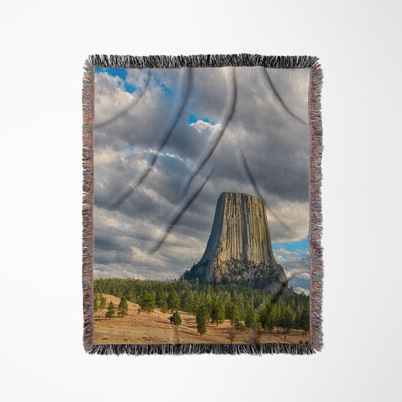 Wyoming, Devils Tower National Monument, Devils Tower, Woven Blanket