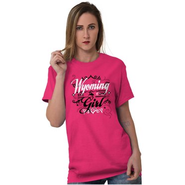 Wyoming Fancy Feminine Filagree Women's Graphic T Shirt Tees Brisco Brands X