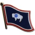 thumbnail image 1 of Wyoming Flag Lapel Pin, 1 of 2