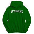 thumbnail image 1 of Wyoming Graphic Irish Green Men's Cotton Pullover Hoodie, 1 of 1