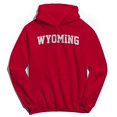 thumbnail image 1 of Wyoming Graphic Red Men's Cotton Pullover Hoodie, 1 of 1