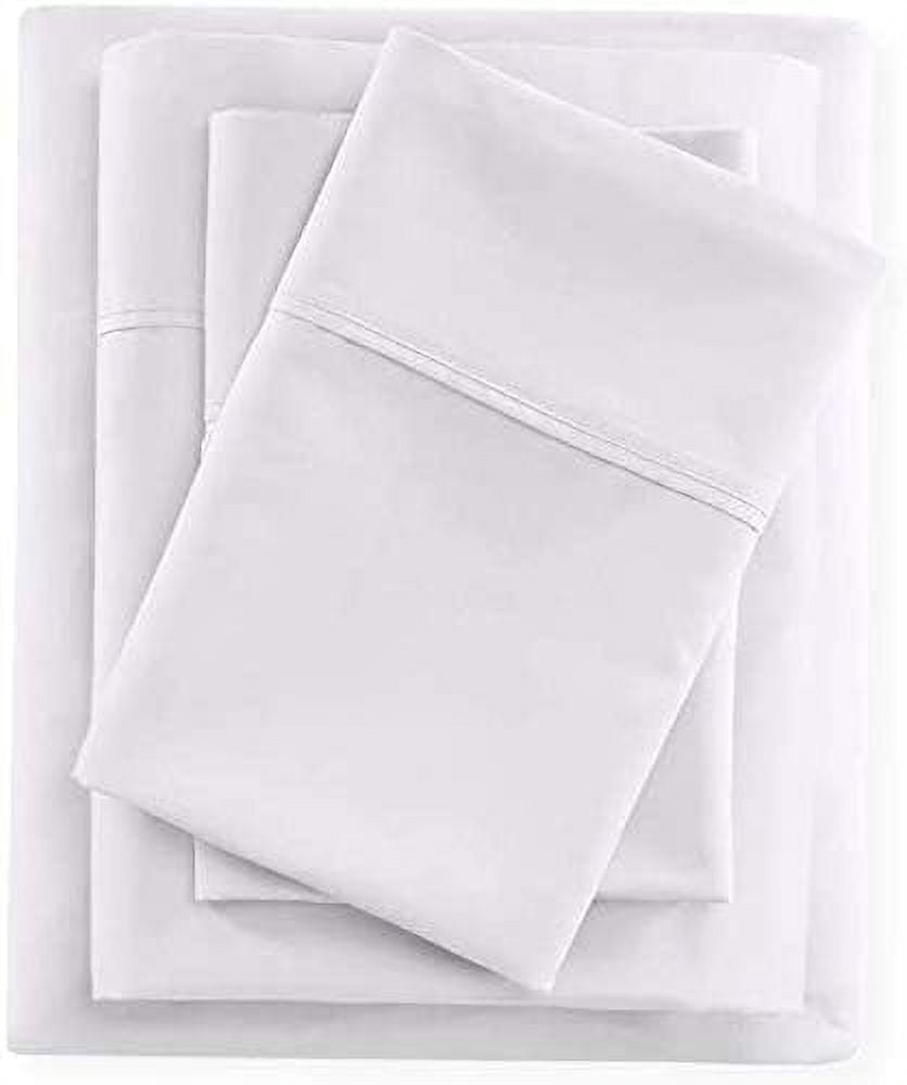 4-Piece King Luxury Cotton Sheet Set, White main image 0