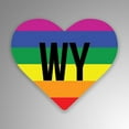 thumbnail image 1 of Wyoming LGBT Pride State 2-Pack Decal Sticker 3.25 Inches UV Resistant Laminate | PD870, 1 of 1