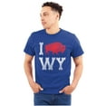 thumbnail image 1 of Wyoming Love Buffalo Bison Souvenir Plus Size Crewneck Graphic Tee Shirt Brisco Brands 2X, 1 of 5
