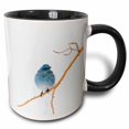 thumbnail image 1 of 3drose, Wyoming, Migrating Mountain Bluebird, 11oz Two-tone Black Mug, 1 of 6