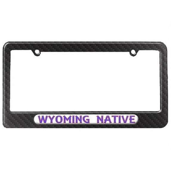 Wyoming Native - State Pride License Plate Frame