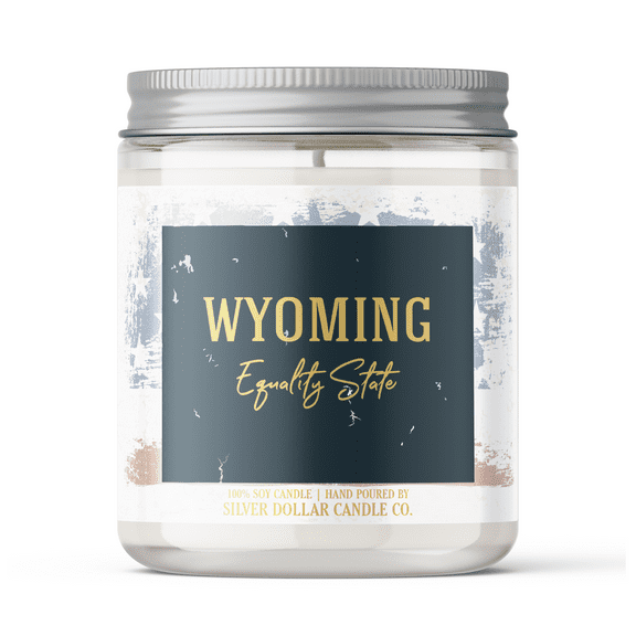 Wyoming State Candle - Missing Home and Nostalgia Candle - 9/16oz 100% All-Natural Handmade Soy Wax Candle