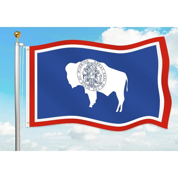 Wyoming State Flag Outdoor Heavy Duty