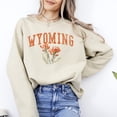 thumbnail image 1 of Wyoming State Flower Sweatshirt, Retro Floral Sweatshirt, Winter Holiday Sweatshirt - Sizes S-5XL ,Art Print JSC, 1 of 5