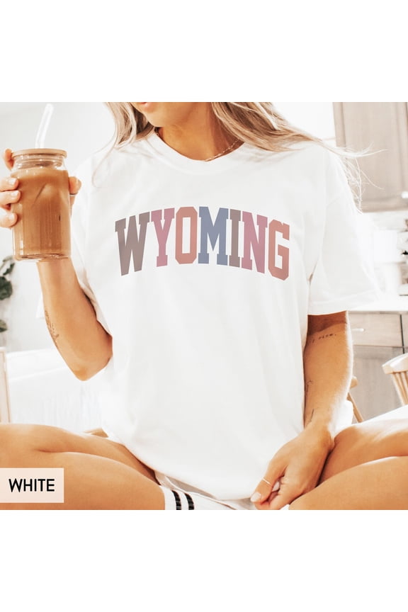 Wyoming State Travel Him Her Cute Vintage Retro Wy Trip Spring T-Shirt