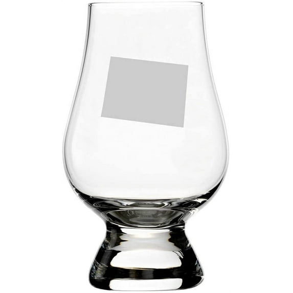 Wyoming States Etched 6.5oz Glencairn Whisky Glass