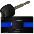 thumbnail image 1 of Wyoming Thin Blue Line Novelty Metal Key Chain KC-8932 3" x 1.5" Key Chain (KC), 1 of 1