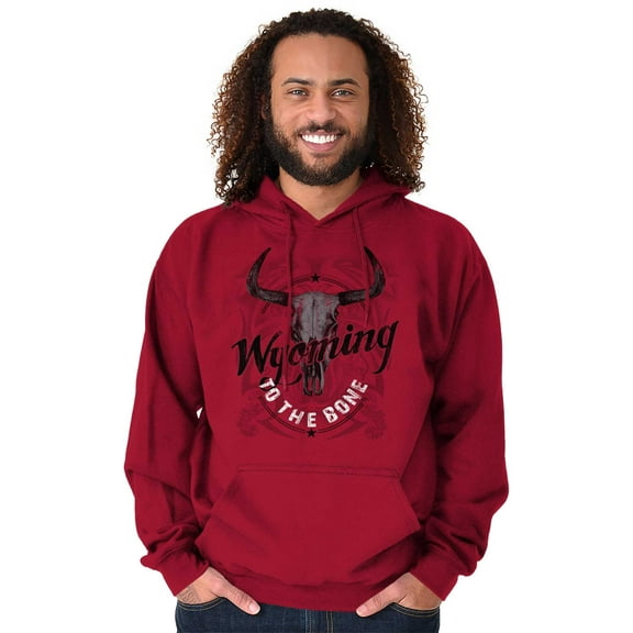 Wyoming To The Bone Country Western Unisex Plus Fleece Graphic Hoodie Brisco Brands 2X