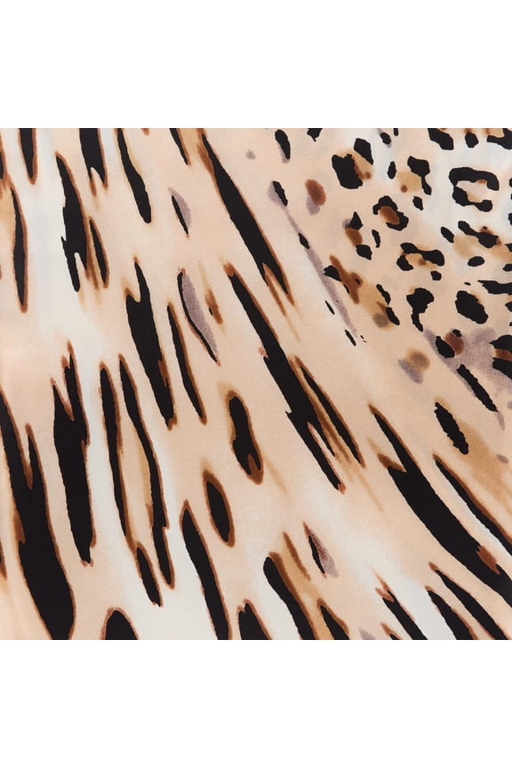 Wyoming Traders Leopard Charmeuse Silk Wild Rag