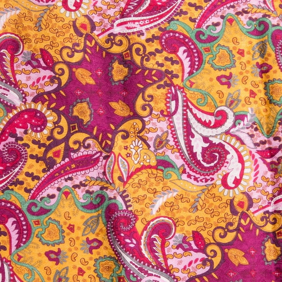Wyoming Traders Paisley Lemon Berry/Raspberry Yellow
