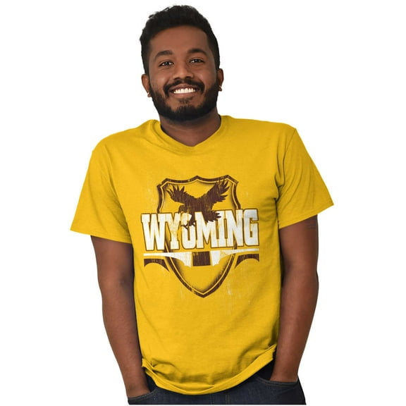 Wyoming WY Pride Gameday Spirit Cool Men's Graphic T Shirt Tees Brisco Brands X