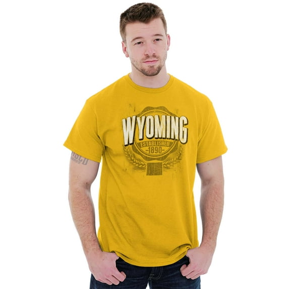 Wyoming WY Student Campus Pride Plus Size Crewneck Graphic Tee Shirt Brisco Brands 2X