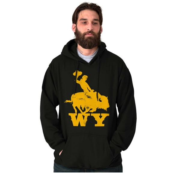 Wyoming Western Rodeo Rider WY Hoodie Sweatshirt Women Men Brisco Brands L