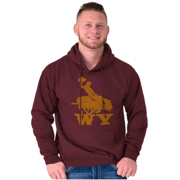 Wyoming Western Rodeo Rider WY Hoodie Sweatshirt Women Men Brisco Brands X