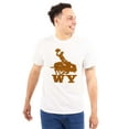 thumbnail image 1 of Wyoming Western Rodeo Rider WY Plus Size Crewneck Graphic Tee Shirt Brisco Brands 2X, 1 of 5
