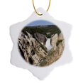 thumbnail image 1 of 3drose, Wyoming, Yellowstone, Falls, Grand Canyon View - Us51 Jwi0190 - Jamie and Judy Wild, 3 inch Snowflake Porcelain Ornament, 1 of 7