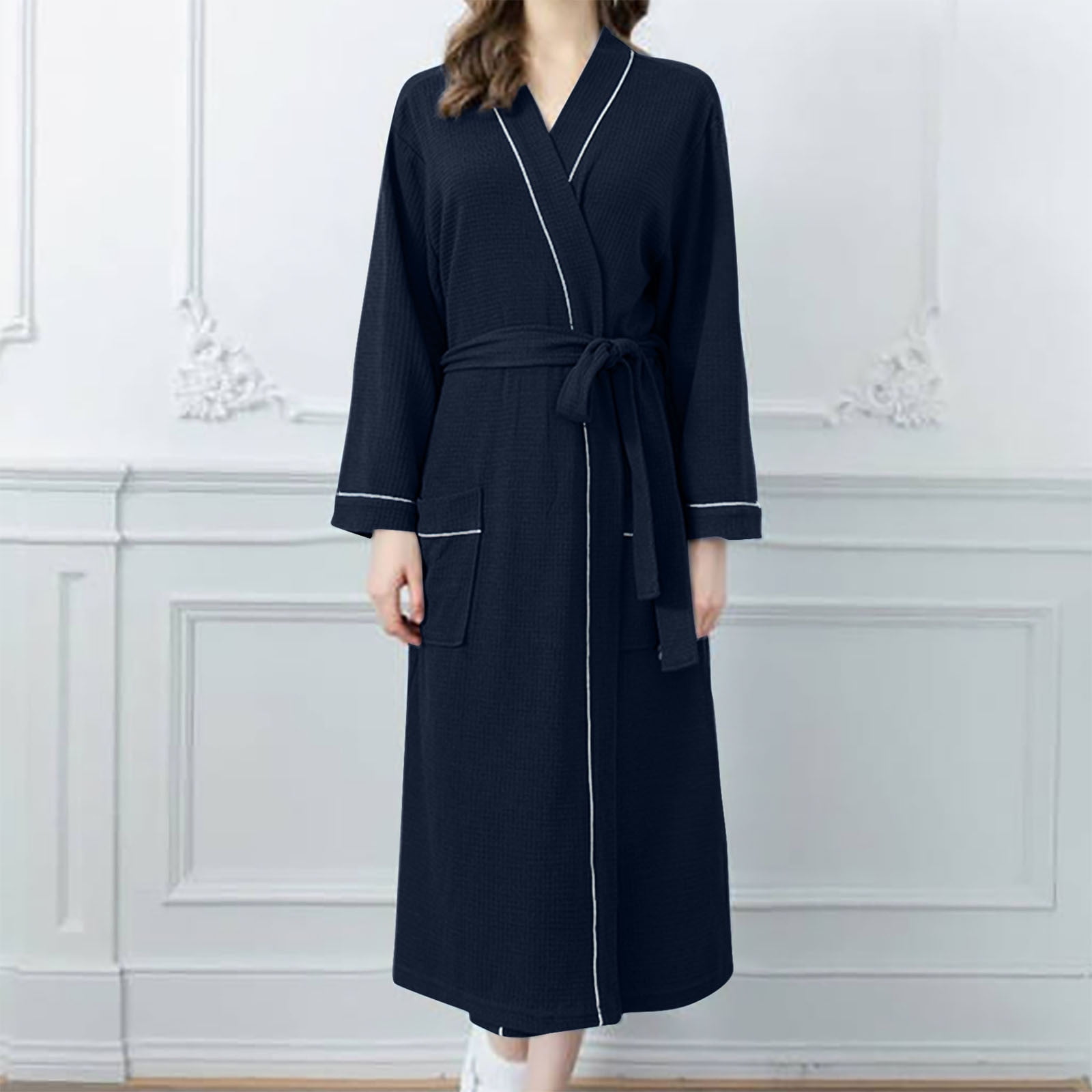 Wyongtao Black and Friday Deals Womens Robes Plush Fleece Hooded