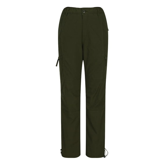 Wyongtao Cargo Pants for Men Fleece Windproof Waterproof Stretch Elastic Waist Hiking Outdoor Casual Multi Pockets Sports Pants,Army Green L