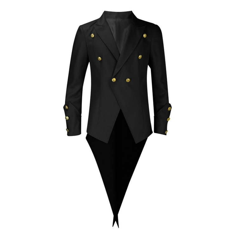 Wyongtao Clearance Winter Deals Mens Tuxedo Jacket Patchwork Turn
