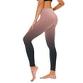 thumbnail image 1 of Wyongtao Leggings for Women Gradient Print High Waisted Tummy Control Workout Yoga Pants,Pink, 1 of 4