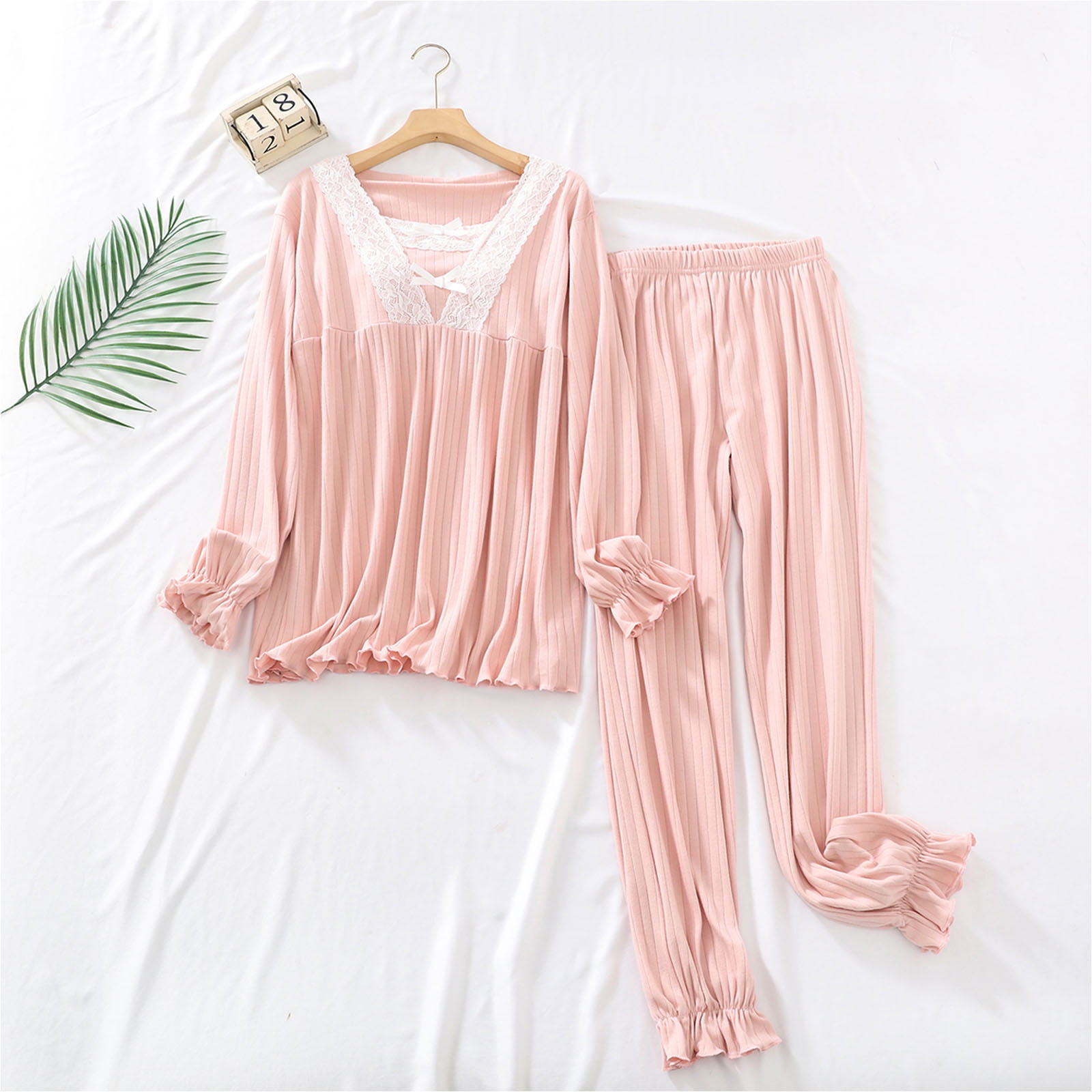 Padded Sleepwear Set With Built In Bra