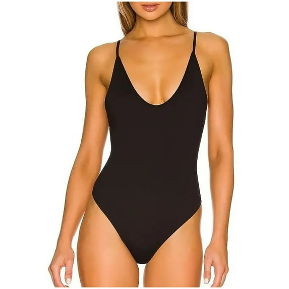 Wyongtao Shapewear Bodysuit for Women Tummy Control Body Shaper Waist Trainer Butt Lifter Bodysuit,Black M