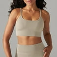 thumbnail image 1 of Wyongtao Shelf Bra Tank Tops Racerback Workout Tops Yoga Shirt Women's Undershirt,Khaki M, 1 of 5